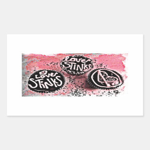 Love Stinks Rectangular Sticker