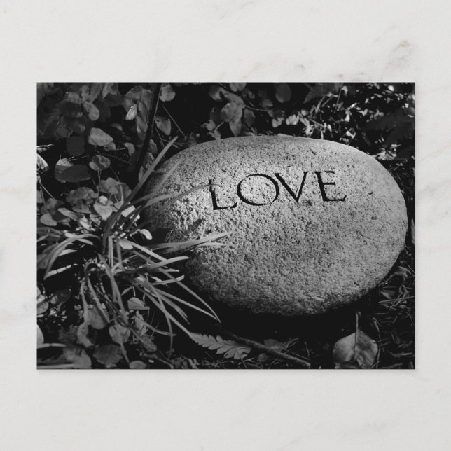 "Love" Stone Postcard (Front)