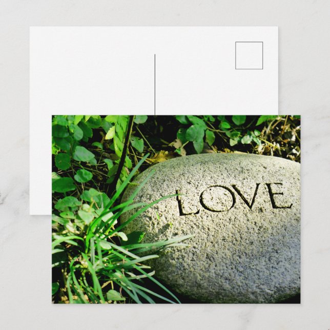 "Love" Stone   Postcard (Front/Back)