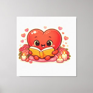 Love Stories Begin Within the Heart Canvas Print