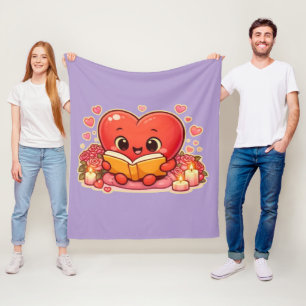Love Stories Begin Within the Heart Fleece Blanket