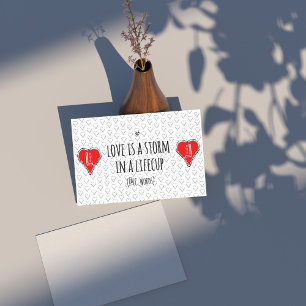 love storm poem rectangular sticker