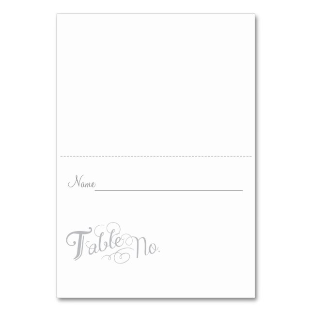 Love Story Escort Card (Front)
