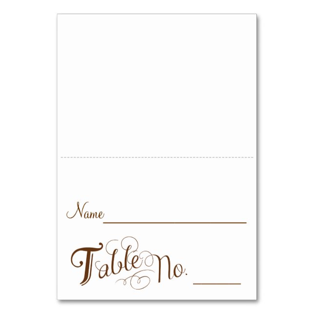 Love Story Escort Card (Front)