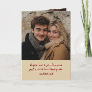 Love story In For Sentences Custom Photos Card