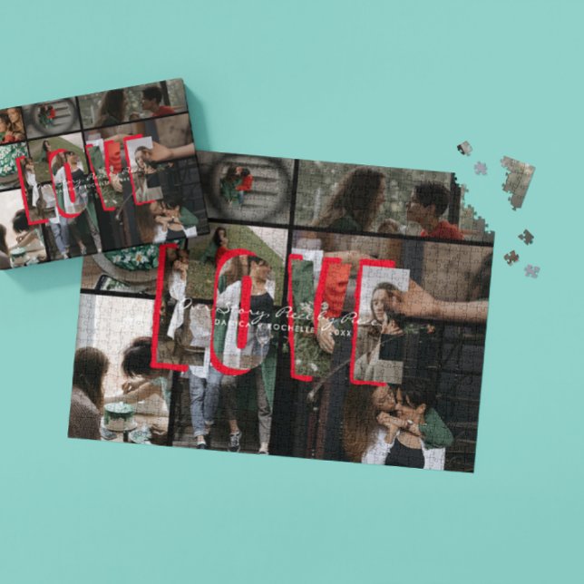 Love Story Photo Collage Puzzle | Personalised (Creator Uploaded)
