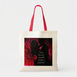 Love story quote kiss lover background Case-Mate i Tote Bag