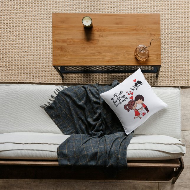 Love Story Throw Pillow (Creator Uploaded)