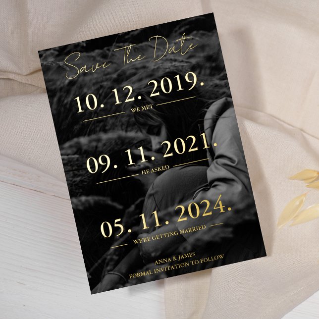 Love Story Timeline Photo Save The Date (Creator Uploaded)