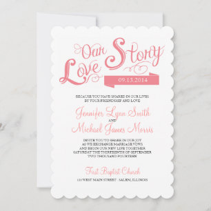 Love Story Wedding Invitation