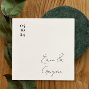 love story wedding napkins