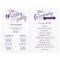 Love Story Wedding Program Flyer-Purple