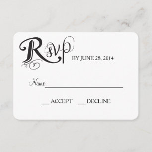 Love Story Wedding Reply Card