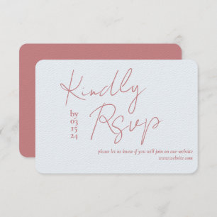Love Story wedding RSVP