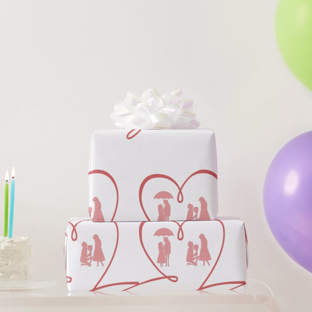 Love Story Wrapping Paper (Party Gifts)