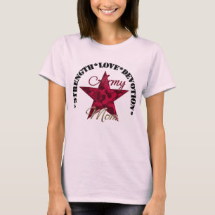 Love Strength Devotion Army Mum T-Shirt