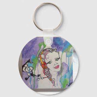 Love Struck Art Painting Key Ring