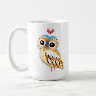 Love-Struck Owl with a Sweet Gaze Coffee Mug