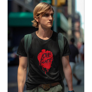 Love Sucks, Anti Valentine's Day Modern Design T-Shirt