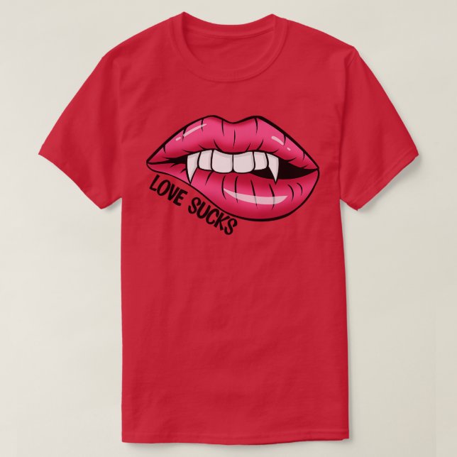 Love Sucks T-Shirt (Design Front)