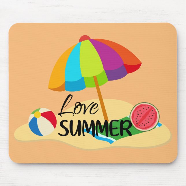 Love Summer Mouse Mat (Front)