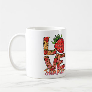 Love Summer Strawberry Coffee Mug   Hello Summer 