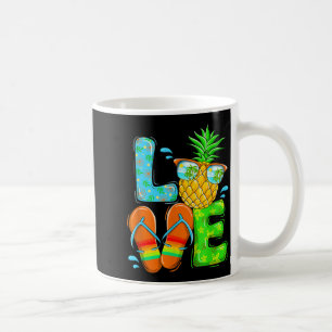 Love Summer With ne And Flip Flop Beach Life Coffee Mug