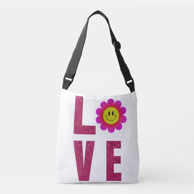 Love Sunflower Crossbody Bag (Front)