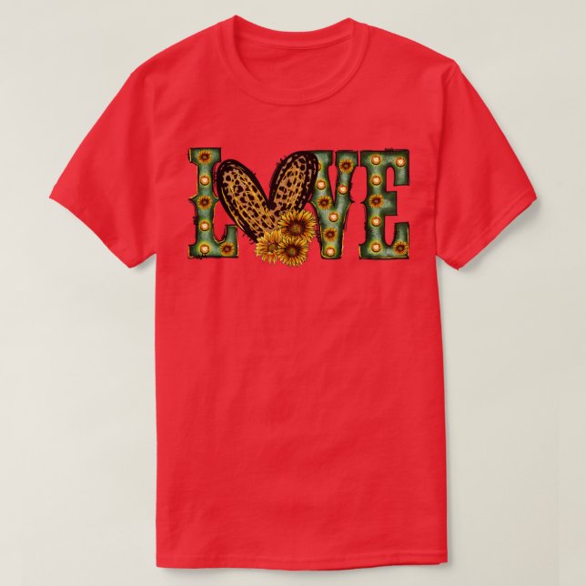 love sunflower T-Shirt (Design Front)
