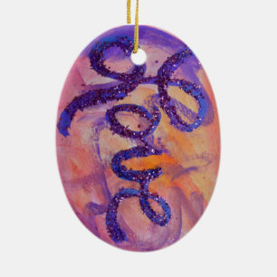 Love Sunset Twilight Painting Ornament