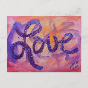 Love Sunset Twilight Postcard