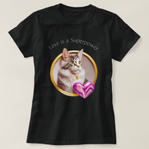 Love Superpower Cat 01 T-Shirt