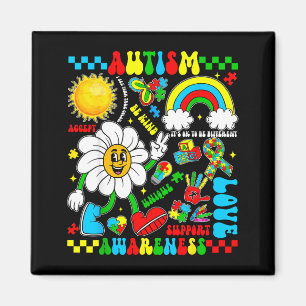 Love support accept autistic autism awareness magnet