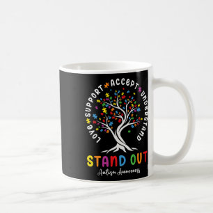 Love Support Accept Understand Autism Awareness Au Coffee Mug
