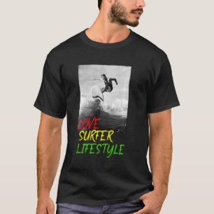 Love Surfer Lifestyle Kiteboard Kitesurfer Kite Su T-Shirt