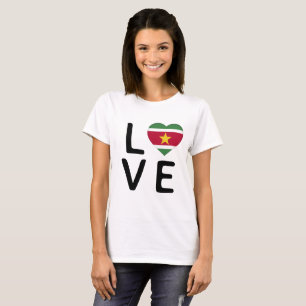 Love - Suriname Flag T-Shirt