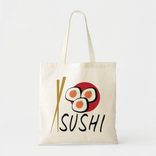 Love Sushi Organic Planet Reusable Canvas Bags