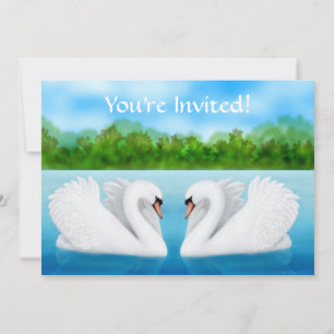 Love Swans Invitation