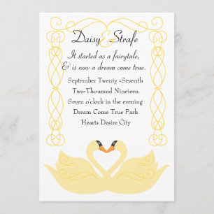 Love Swans Invitation
