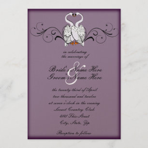 Love Swans Wedding Invitation
