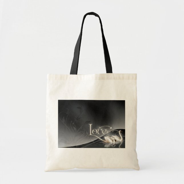 Love Swans Wedding Tote Bag (Front)