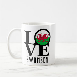 LOVE Swansea Wales 11oz Coffee Mug