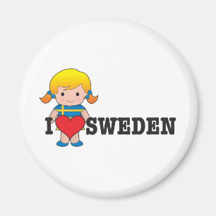 Love Sweden Magnet