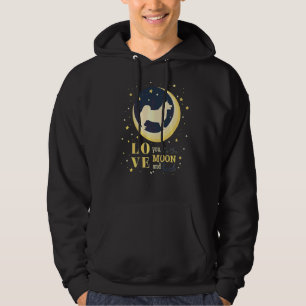Love Swedish Vallhund Dog To The Moon Hoodie