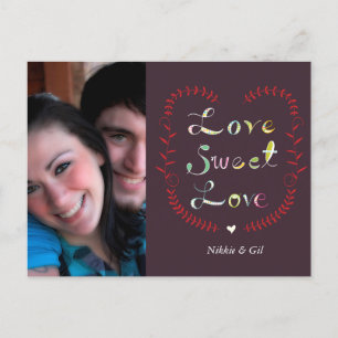 love sweet love postcard