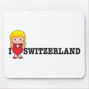 Love Switzerland Mouse Mat