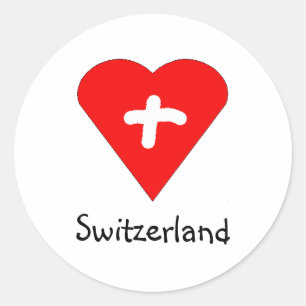 Love Switzerland - Swiss heart sticker