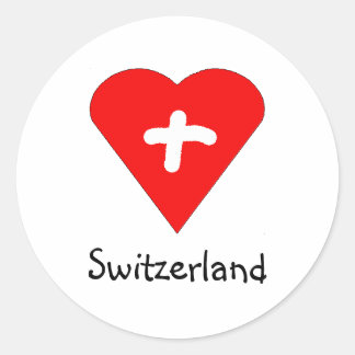 Love Switzerland - Swiss heart sticker