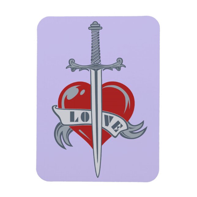 Love Sword custom magnet (Vertical)