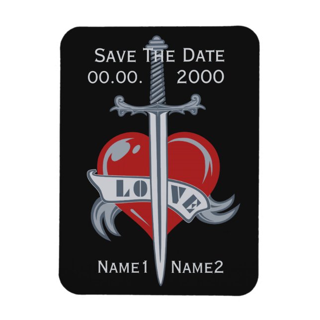 Love Sword custom magnet (Vertical)